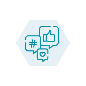 social advertising icoon