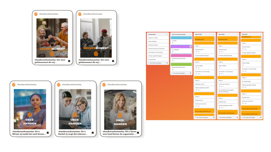 Uitwerking contentstrategie handen van humanitas