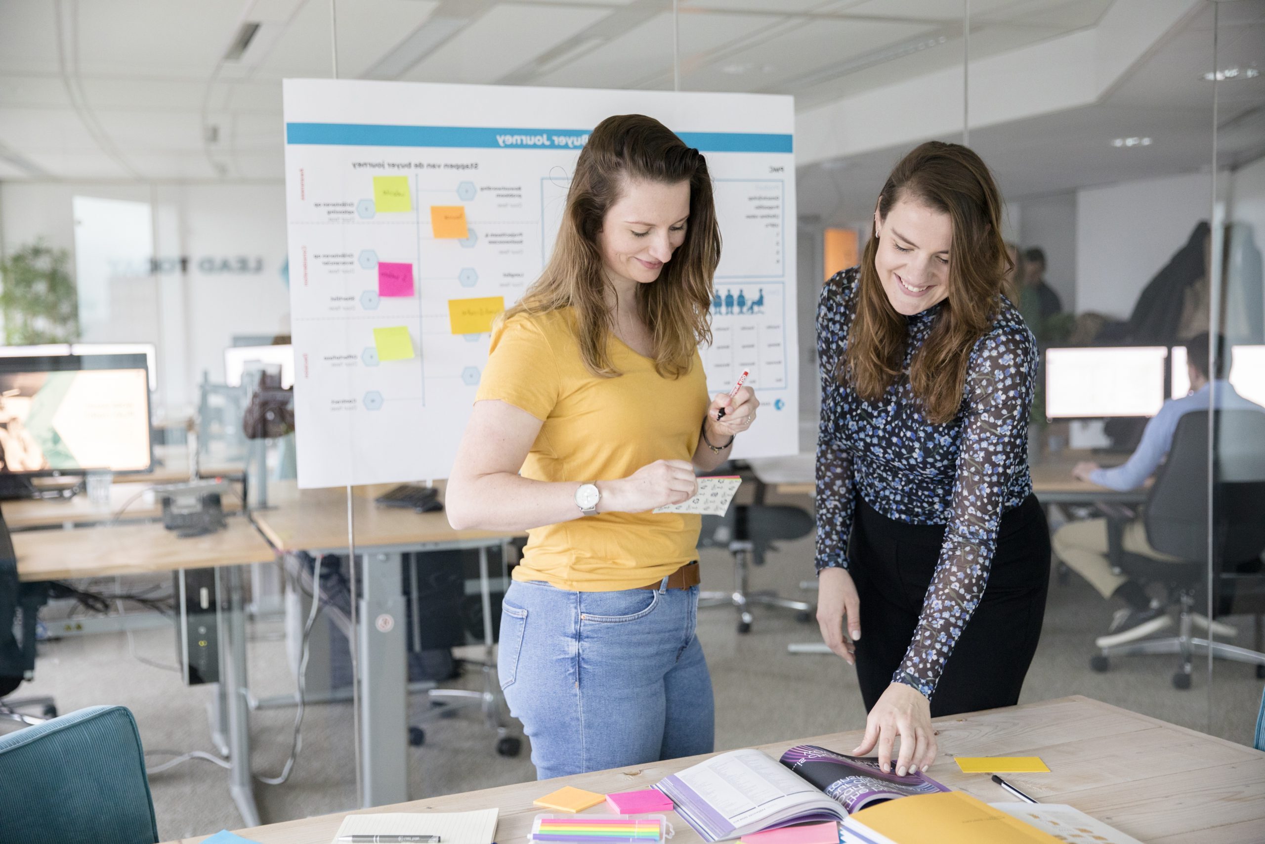 Xanne en Mirte samen voor B2B
